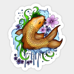 Koi Fish Sticker